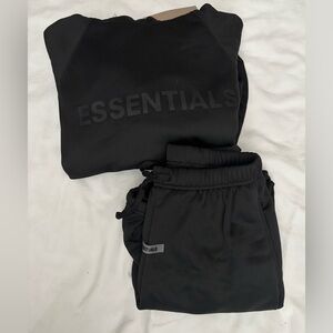 Essentials Black Hoodie/Pant Set boys:youth